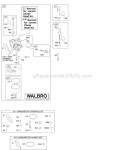 Page E Diagram and Parts List for  Briggs and Stratton Engine
